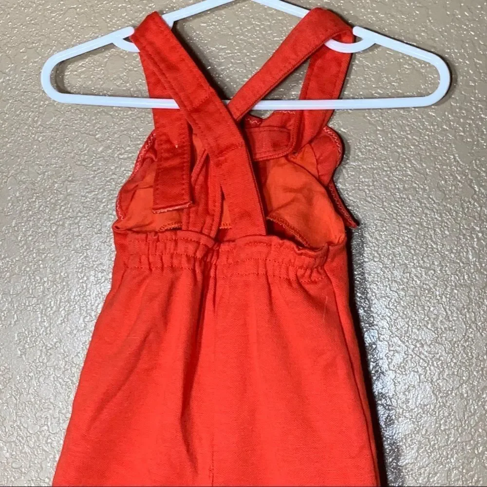 Vintage Carters baby girl red jumpsuit‎